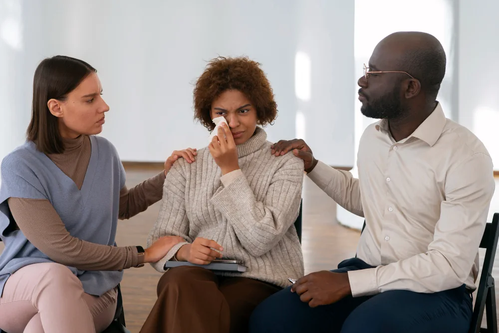 How do professional family meetings guide recovery?