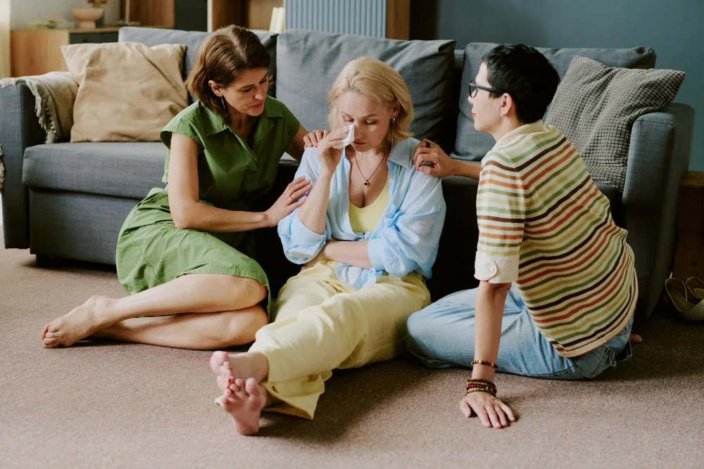How can families support a loved one in crisis?