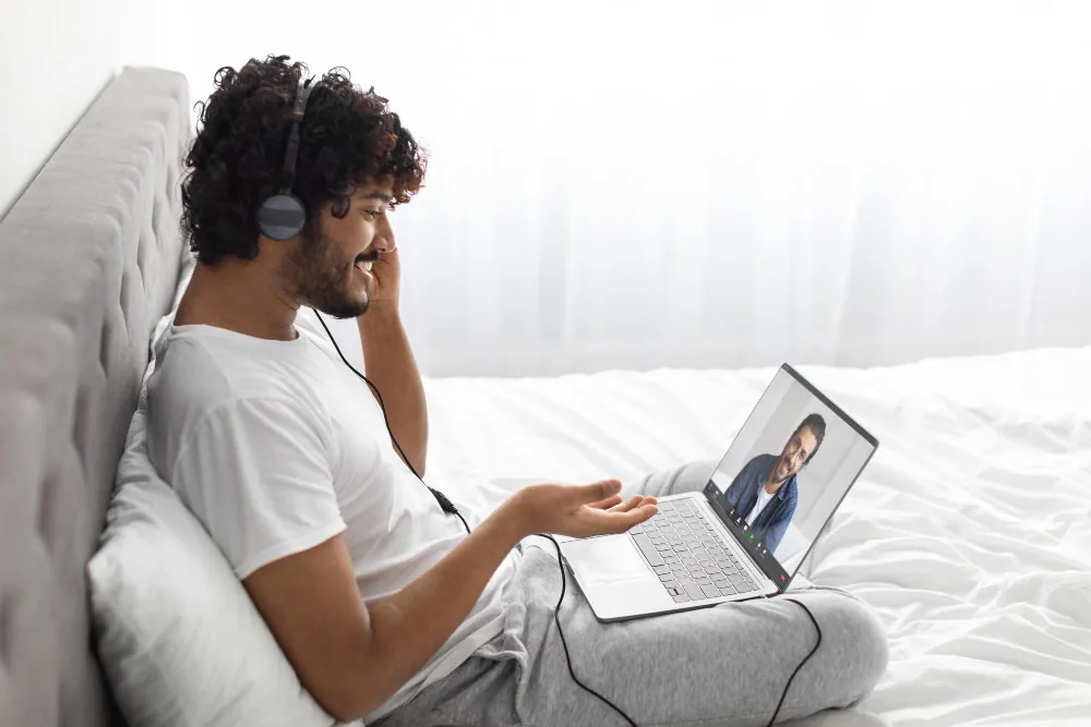 How does attending from home boost your comfort?